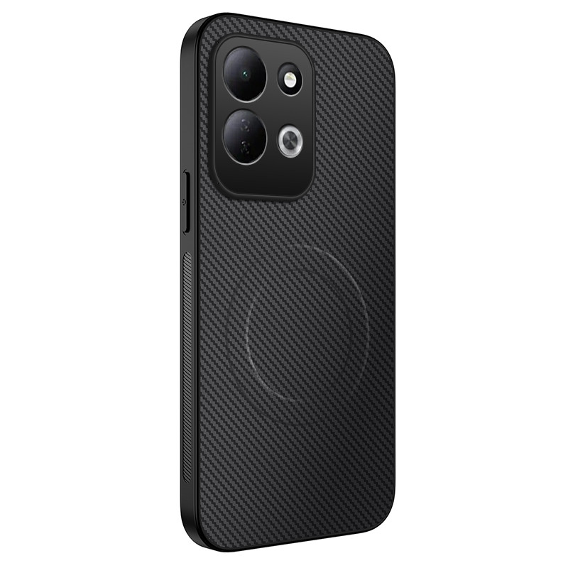 Funda magnética de fibra de carbono para Xiaomi Redmi 17 5G / 4G