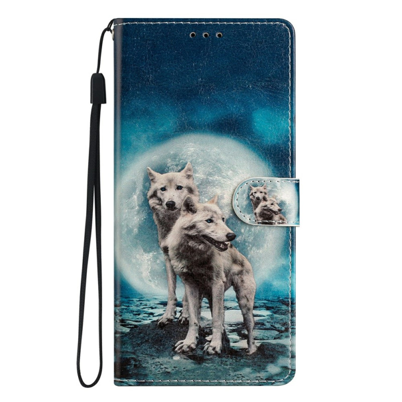 Funda para Xiaomi Redmi 17 5G / 4G con dos lobos