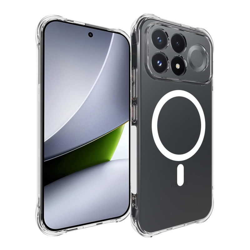 Funda magnética transparente reforzada para el Poco F9 Pro