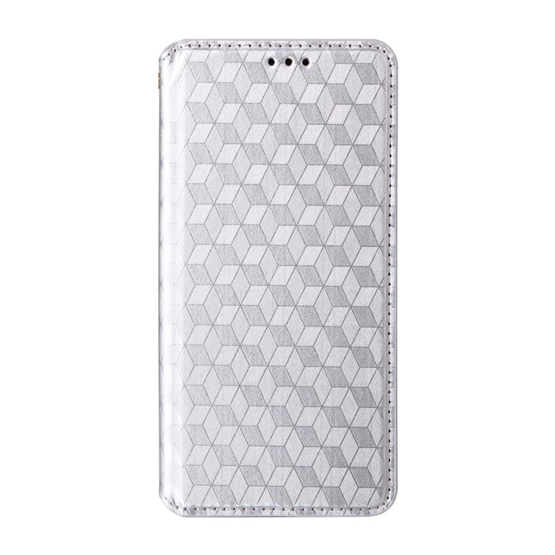 Funda tipo flip para Poco F9 Pro con diseño de rombos