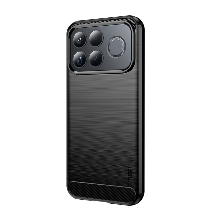 Funda para Poco F9 Pro de fibra de carbono cepillada MOFI
