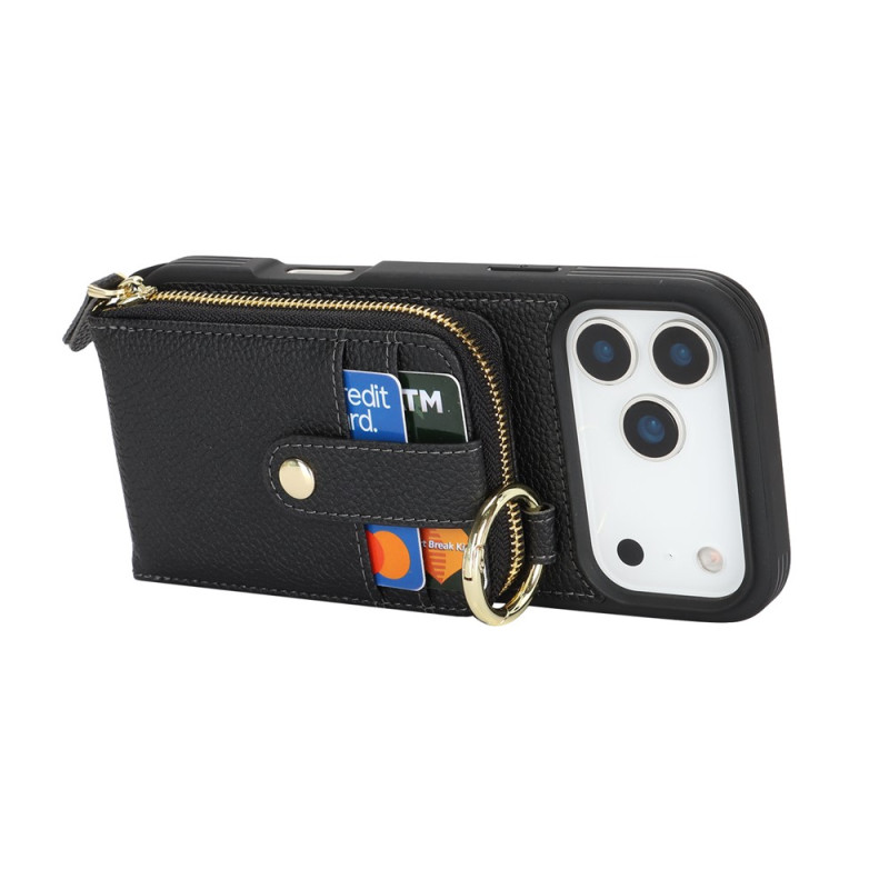 Funda para iPhone 18 Pro / 17 Pro tipo cartera con colgante para el hombro