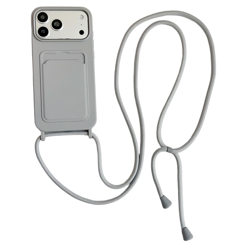 Funda con cordón para iPhone 18 Pro / 17 Pro con tarjetero