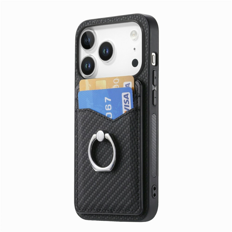 Funda para iPhone 18 Pro / 17 Pro con tarjetero y anilla de sujeción