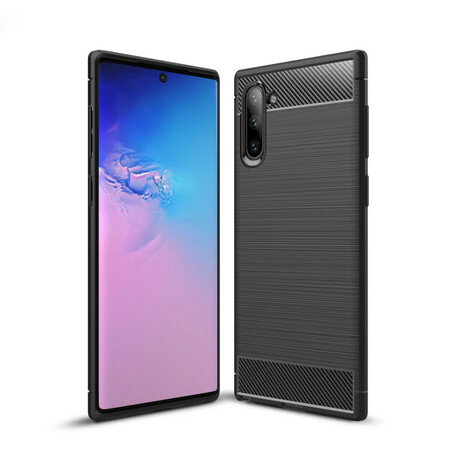 Funda de fibra de carbono cepillada para Samsung Galaxy Note 10