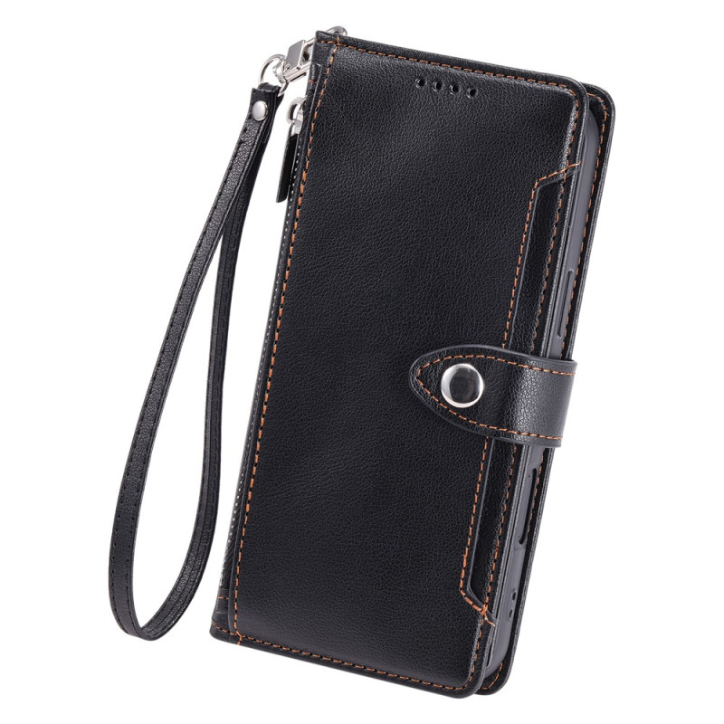 Funda para iPhone 18 Pro Max / 17 Pro Max con textura de lichi y colgante
