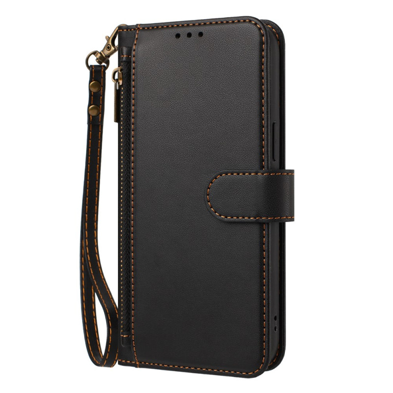 Funda para iPhone 18 Pro Max / 17 Pro Max con bolsillo con cremallera y colgante