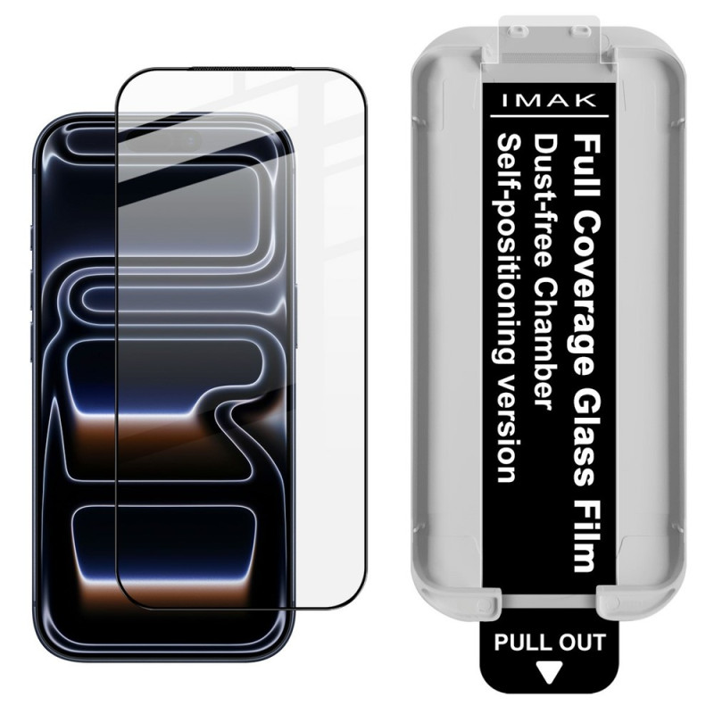 Protector integral de cristal templado para la pantalla del iPhone 18 Pro Max con marco de instalación