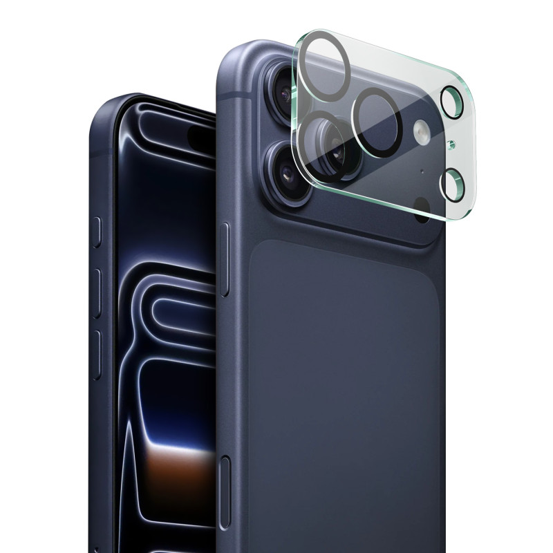 Lente protectora de cristal templado para iPhone 18 Pro Max (con bordes)