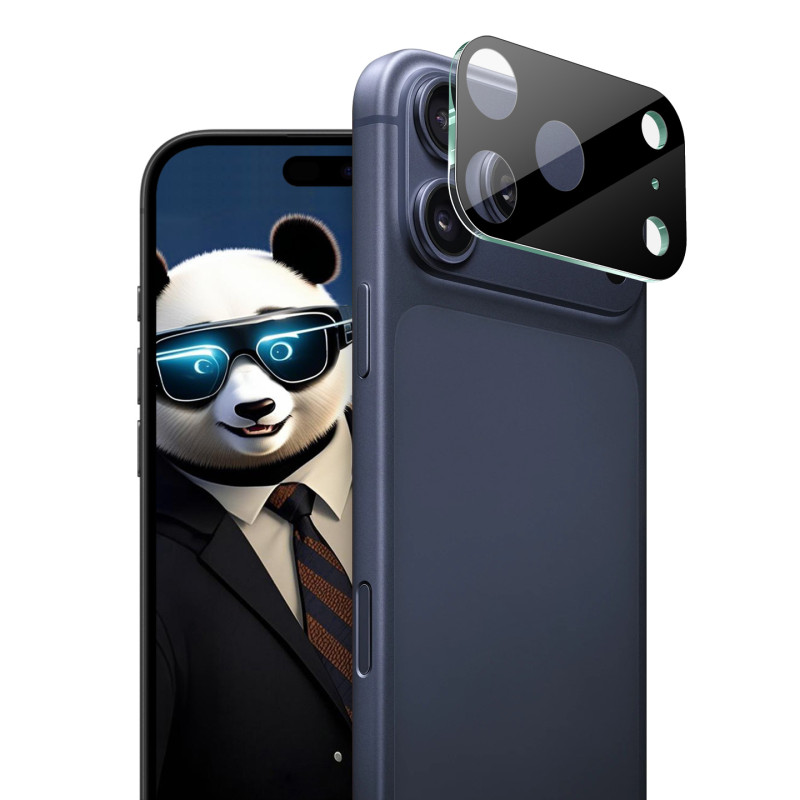 Lente protectora de cristal templado para iPhone 18 Pro Max (versión negra)