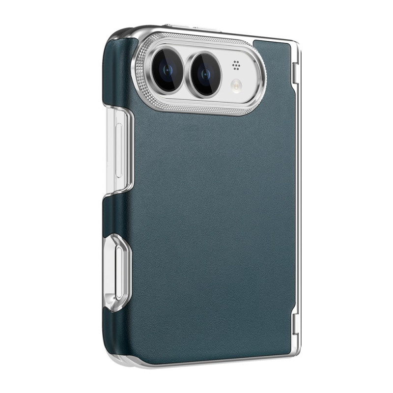 Funda magnética para iPhone Duo con textura tejida y doble bisagra
