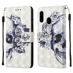 Funda de calavera y huesos cruzados para Samsung Galaxy A20e