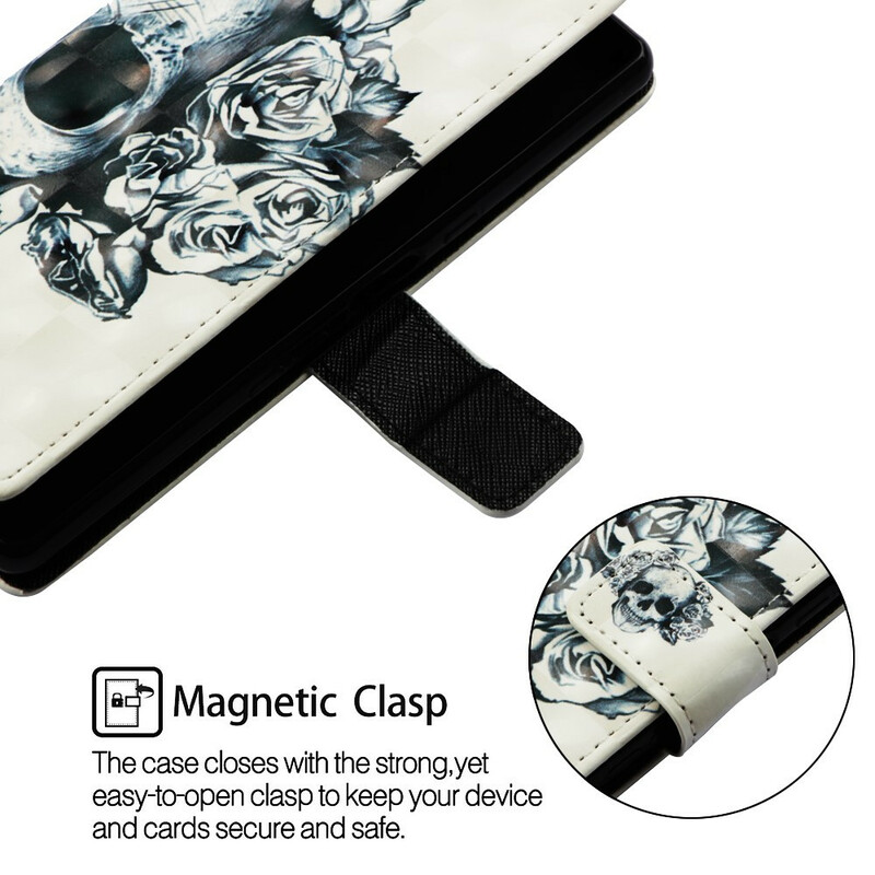 Funda de calavera y huesos cruzados para Samsung Galaxy A20e