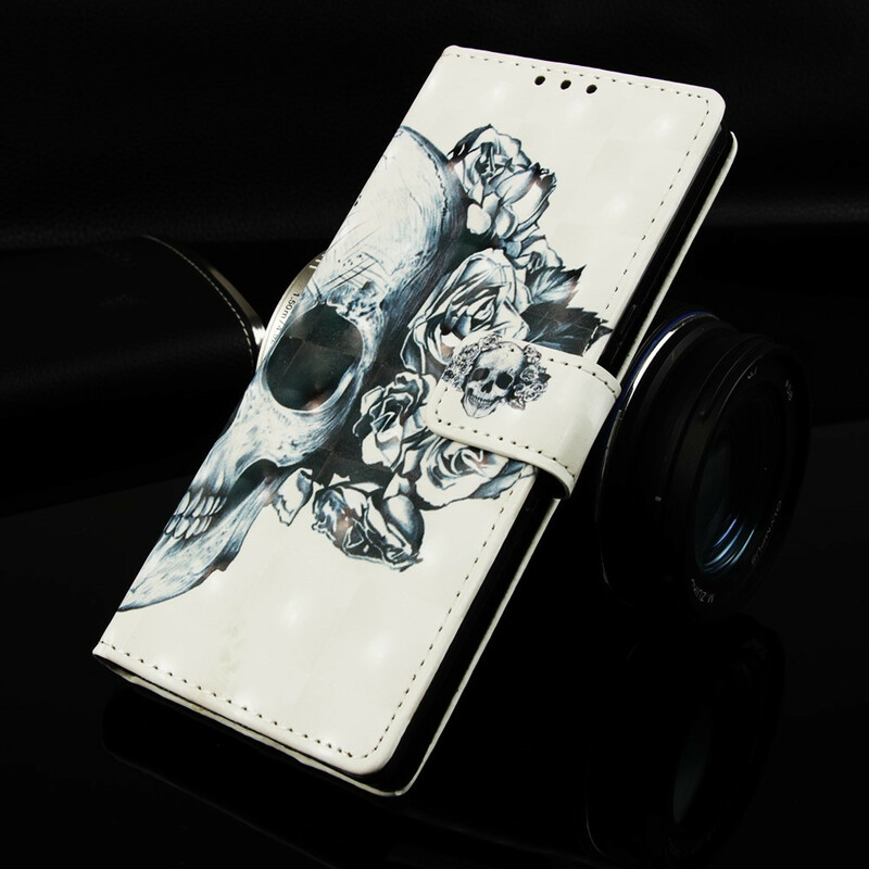 Funda de calavera y huesos cruzados para Samsung Galaxy A20e