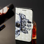 Funda de calavera y huesos cruzados para Samsung Galaxy A20e