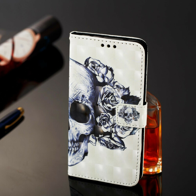 Funda de calavera y huesos cruzados para Samsung Galaxy A20e