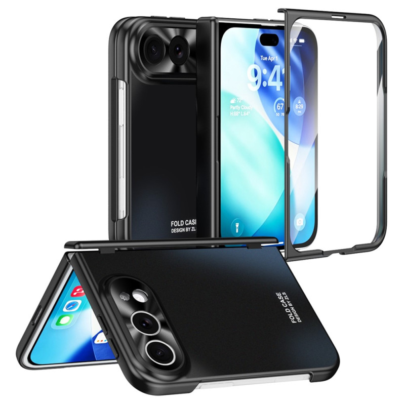 Funda para iPhone Duo con efecto metálico y protector de pantalla