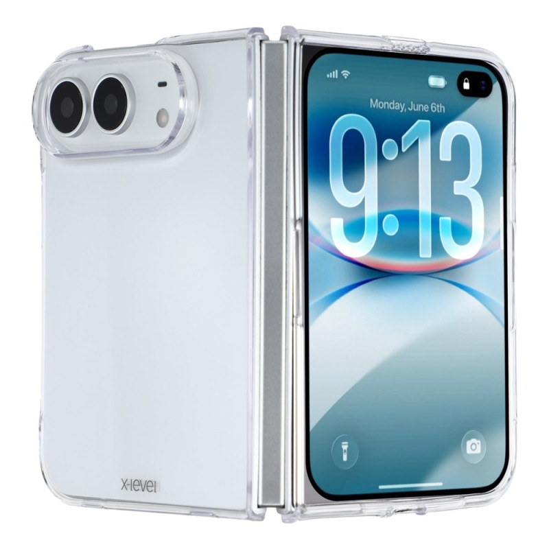 Funda transparente para iPhone Duo con protección de bisagra X-LEVEL