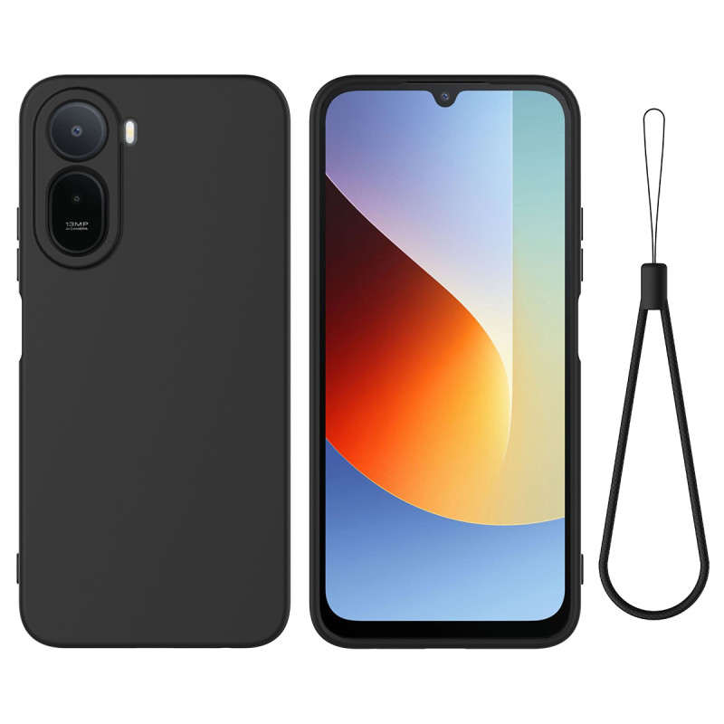 Funda de silicona para Poco C81 Pro con cordón