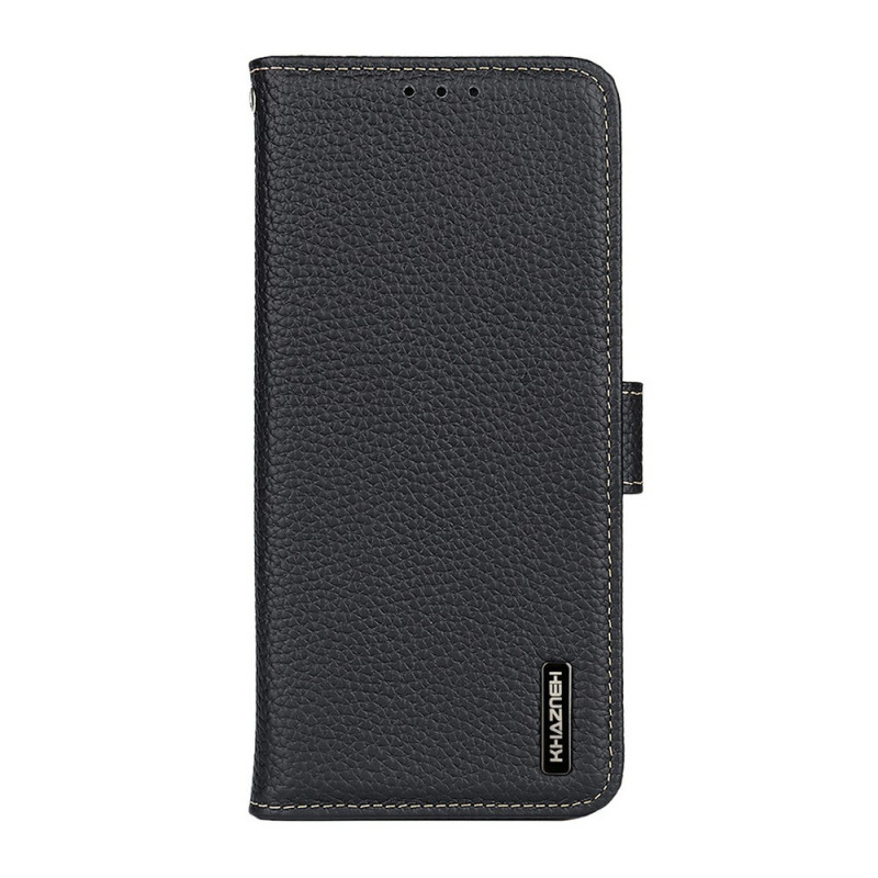 Funda para Xiaomi Redmi Note 17 Pro Max 5G de piel de litchi de KHAZNEH