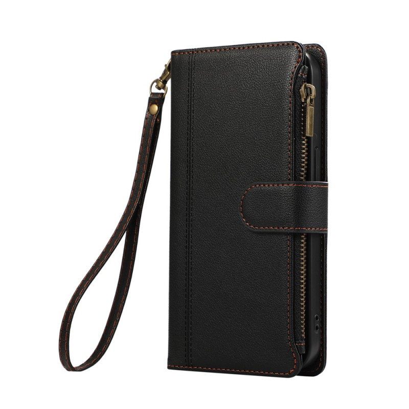 Funda para Google Pixel 11 Pro con líneas estampadas y cordón