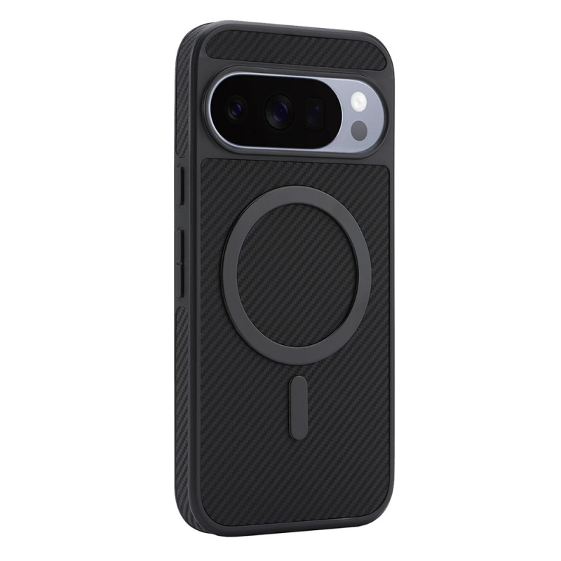 Funda magnética para Google Pixel 11 Pro con efecto fibra de carbono