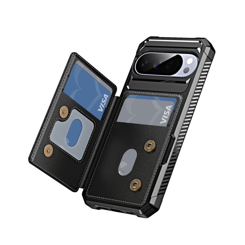Funda para Google Pixel 11 Pro XL con compartimento para tarjetas y esquinas reforzadas