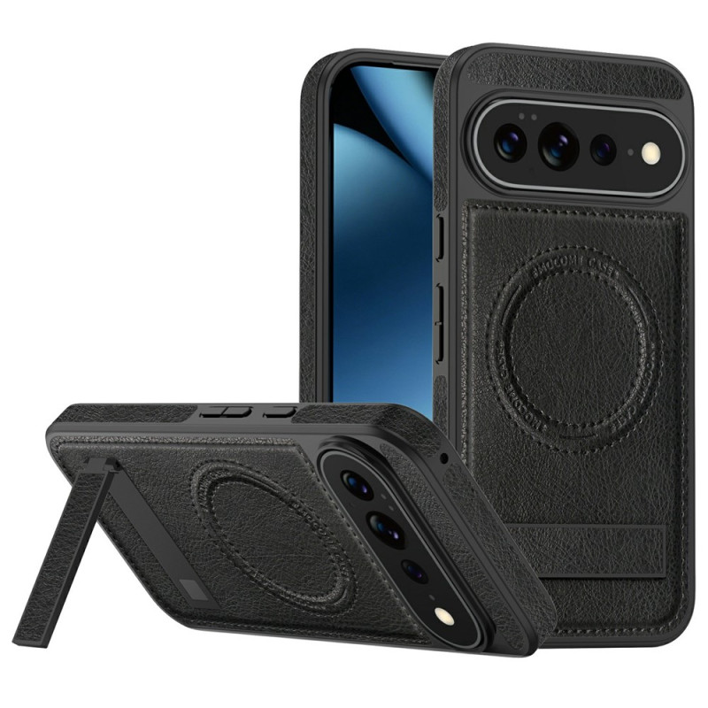 Funda magnética de cuero para Google Pixel 11 Pro XL con soporte metálico