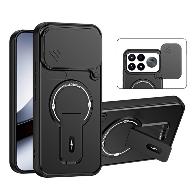 Funda para Poco F9 Ultra con funda deslizante para la cámara y soporte multiángulo