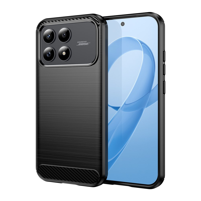 Funda para Poco F9 Pro de fibra de carbono cepillada