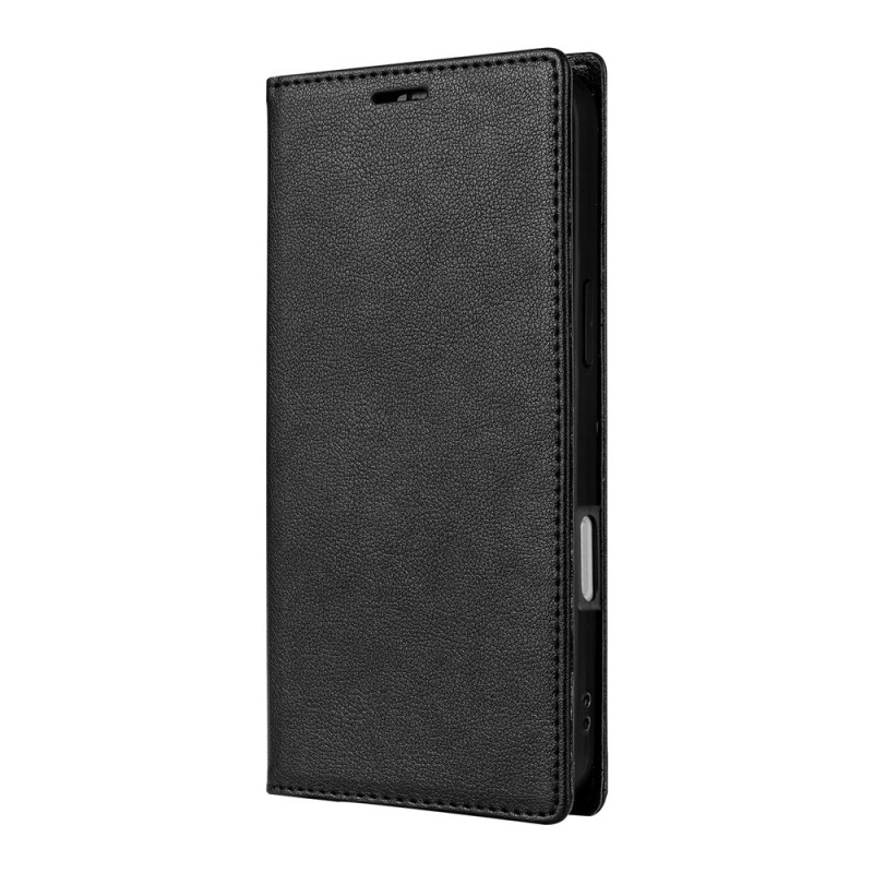 Funda tipo flip para iPhone 18 Pro / 17 Pro con acabado de piel