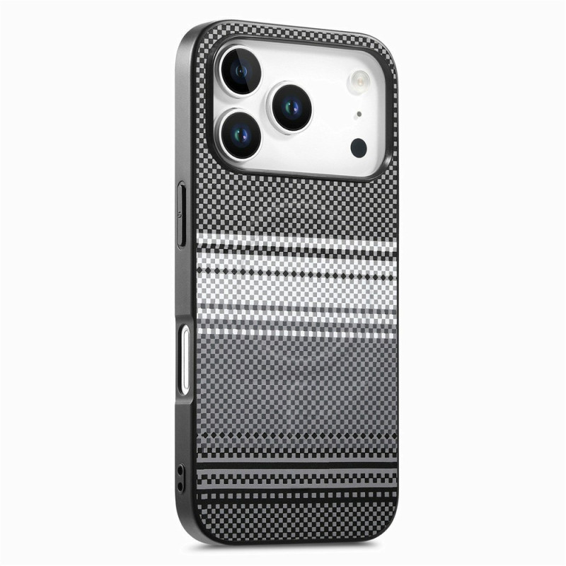 Funda magnética para iPhone 18 Pro / 17 Pro con degradado y efecto fibra de carbono