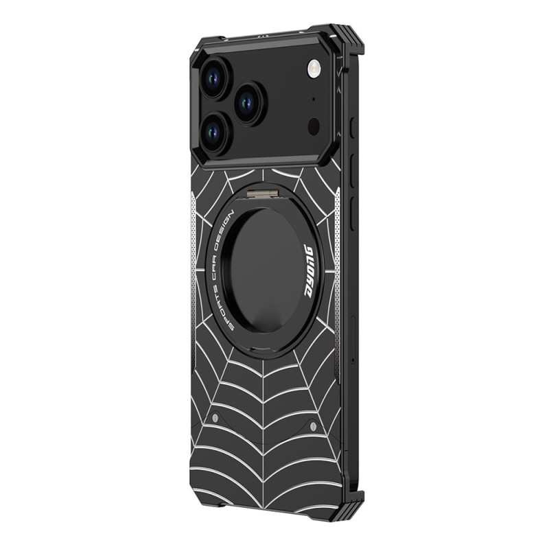 Funda magnética «Spider Web» para iPhone 18 Pro / 17 Pro con anillo giratorio