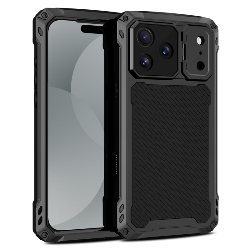 Funda magnética reforzada para iPhone 18 Pro / 17 Pro con soporte para la cámara y cristal templado