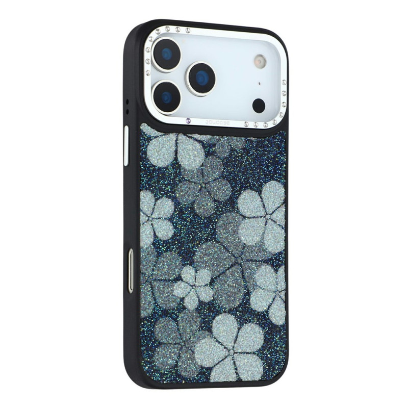 Funda magnética con motivos florales y pedrería para iPhone 18 Pro Max / 17 Pro Max