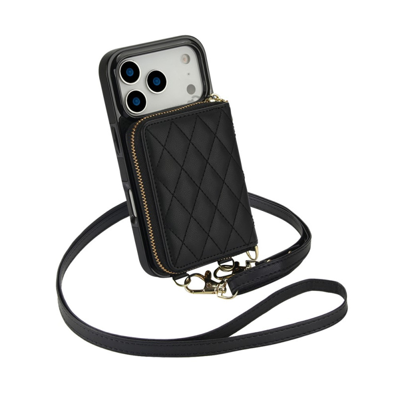 Funda acolchada para iPhone 18 Pro Max / 17 Pro Max con colgante de hombro