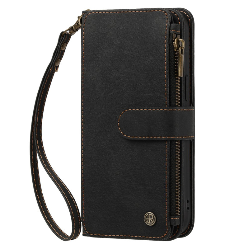 Funda para iPhone 18 Pro Max / 17 Pro Max tipo cartera con cremallera y capacidad para 9 tarjetas