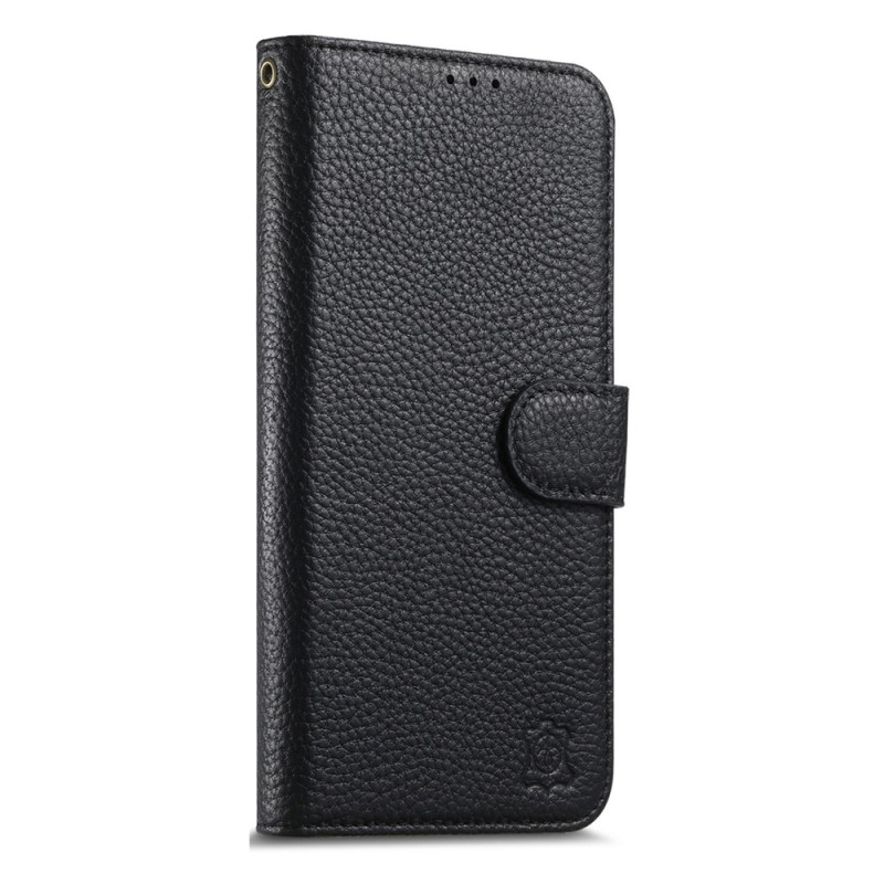 Funda para iPhone 18 Pro Max / 17 Pro Max de piel de litchi repellizada
