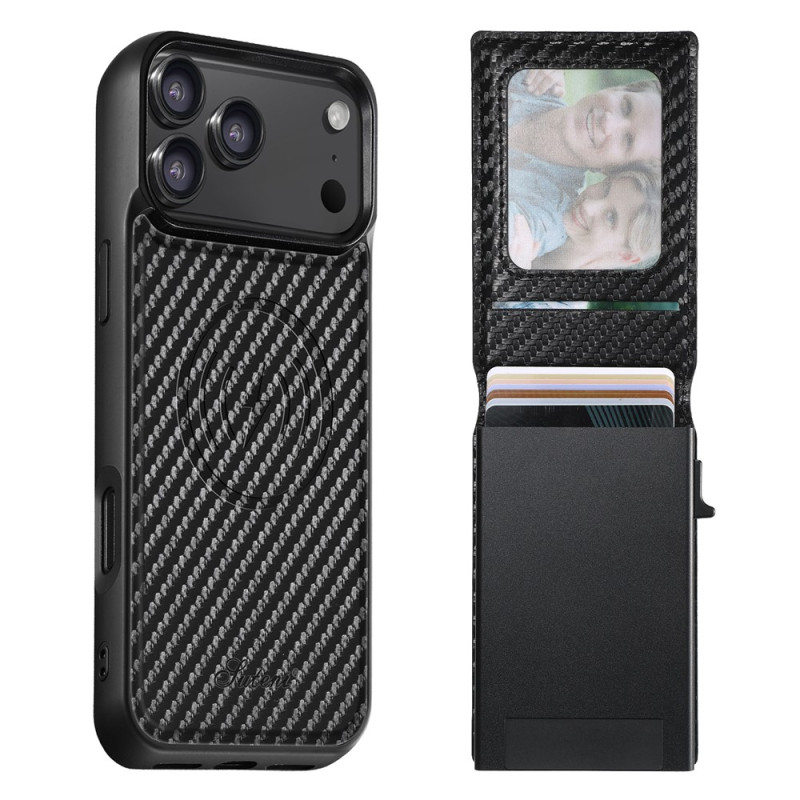 Funda magnética para iPhone 18 Pro Max / 17 Pro Max con tarjetero extraíble