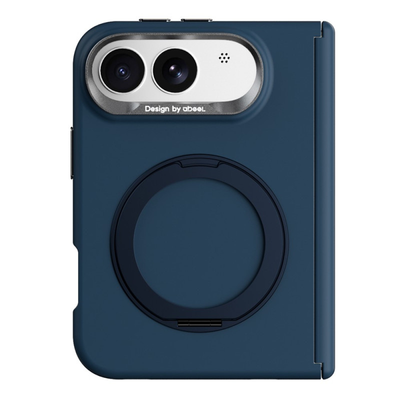 Funda de silicona magnética para iPhone Duo con anillo giratorio de 360°