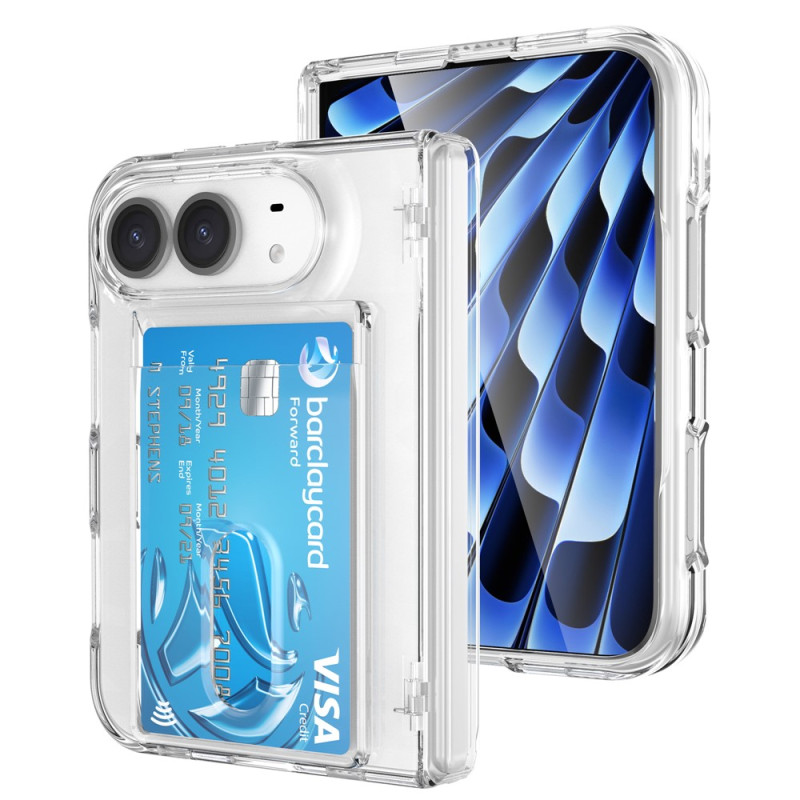 Funda para iPhone Duo con tarjetero, protección con bisagra y cristal templado