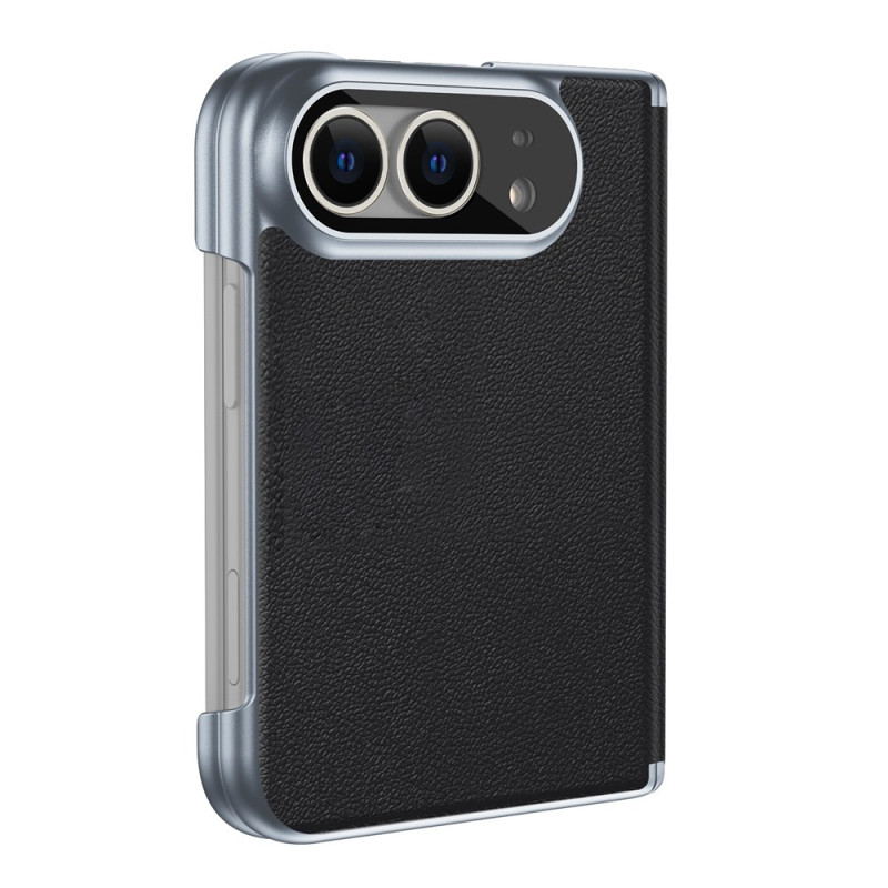 Funda para iPhone Duo de imitación de cuero PU con doble bisagra
