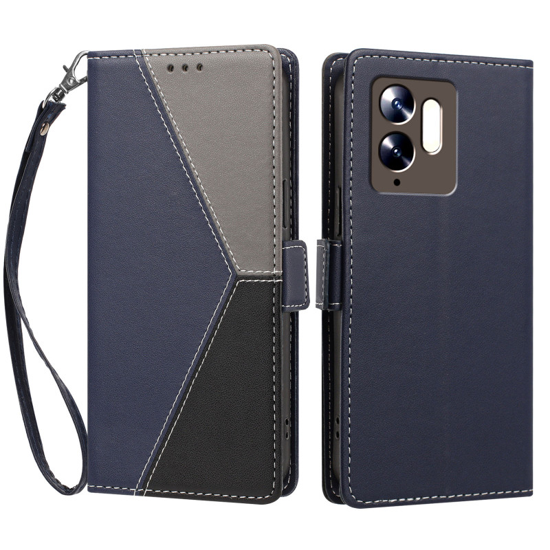 Funda tricolor para el Poco C95 Pro con cordón