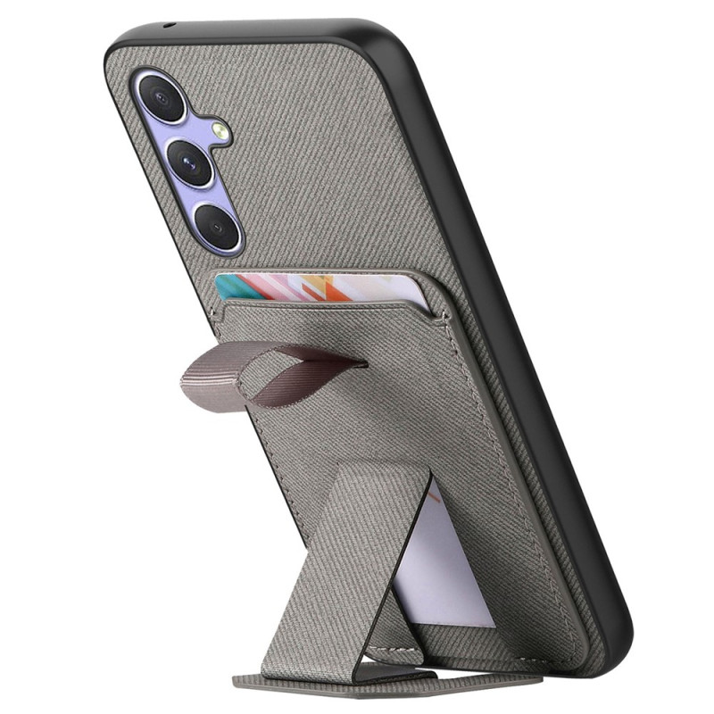 Funda para Samsung Galaxy A18 4G / A17 4G / 5G con efecto tejido, con tarjetero y soporte