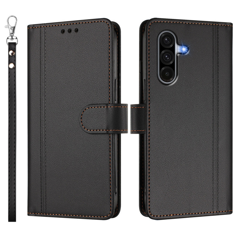 Funda tipo cartera para Samsung Galaxy A18 4G / A17 4G / 5G con 9 ranuras para tarjetas