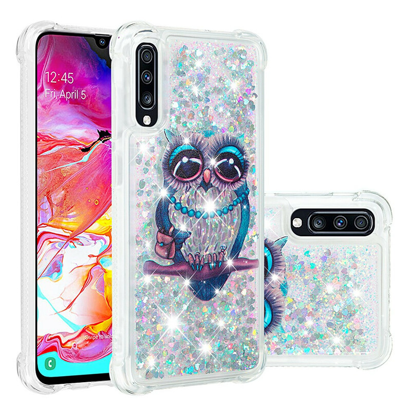 Funda Samsung Galaxy A70 Miss Owl Glitter