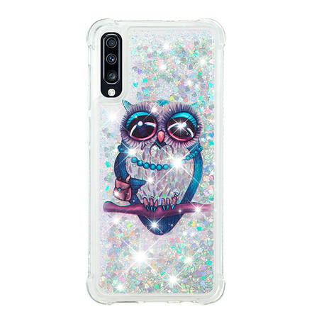 Funda Samsung Galaxy A70 Miss Owl Glitter