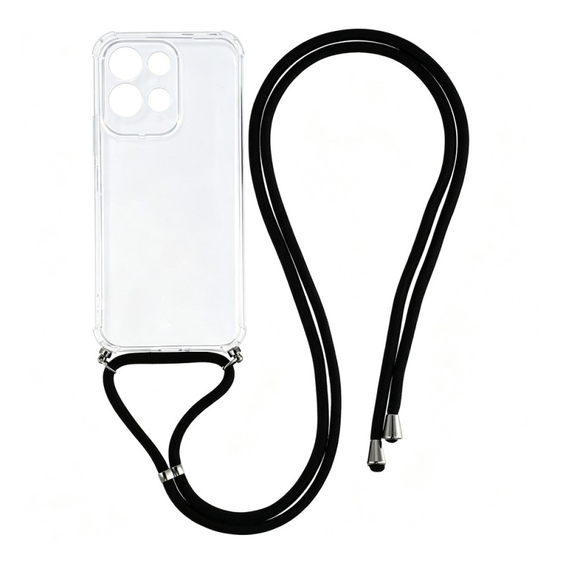 Funda con cordón transparente para Xiaomi Redmi 17 5G / 4G
