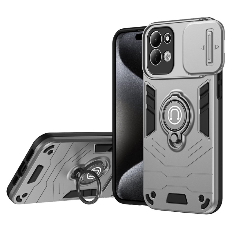 Funda resistente a los golpes para Xiaomi Redmi 17 5G / 4G con funda para la cámara y soporte