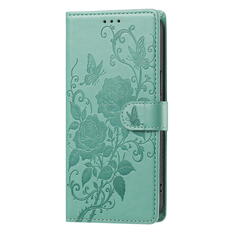 Funda para Xiaomi Redmi Note 17 5G / 4G con rosas y mariposas